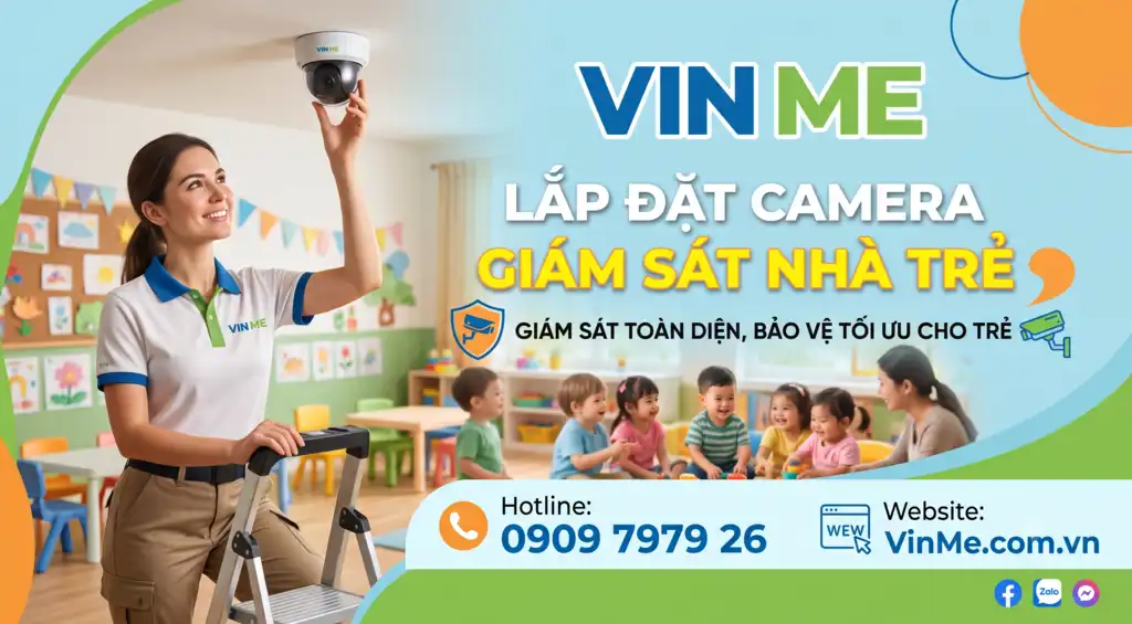 Dịch vụ lắp đặt camera giám sát nhà trẻ giá rẻ