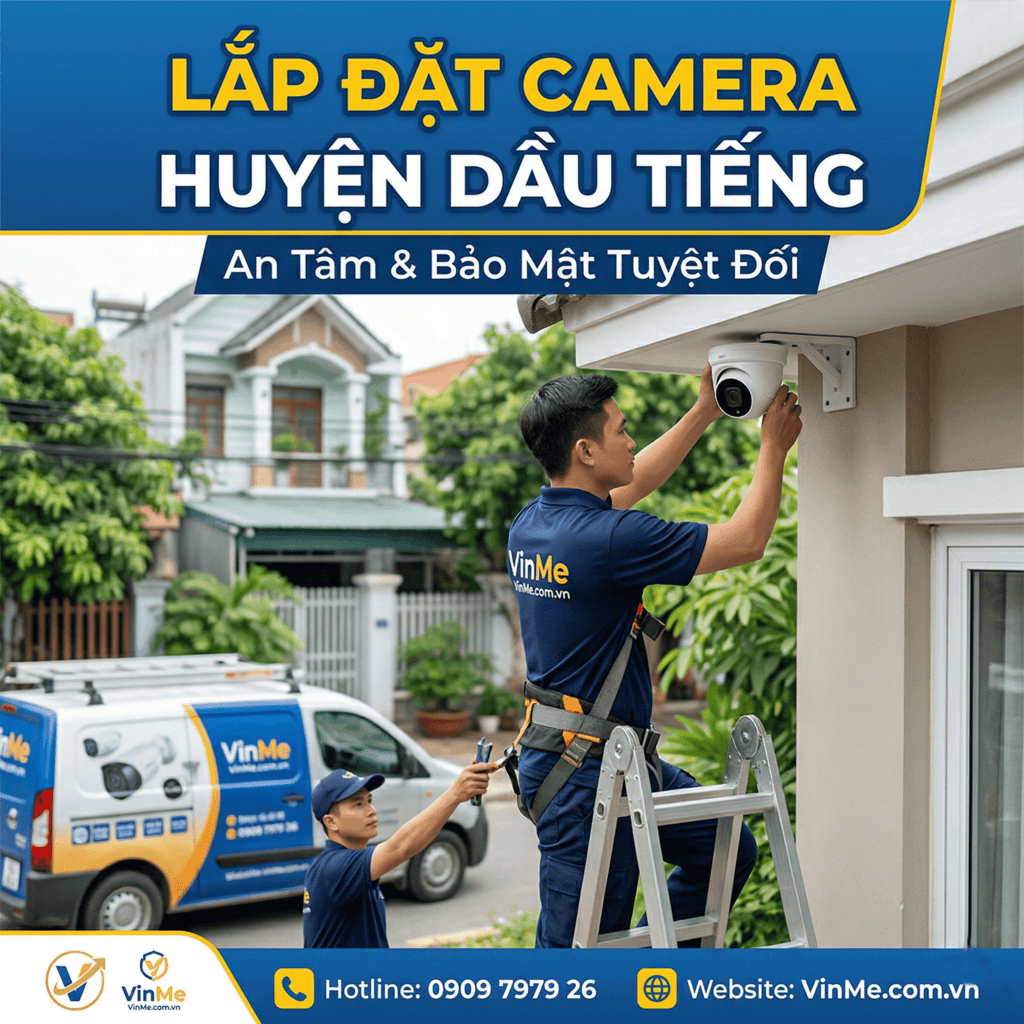 công ty lắp đặt camera huyện Dầu Tiếng uy tín