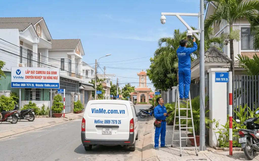 Lắp đặt camera gia đình hồng ngự giá rẻ