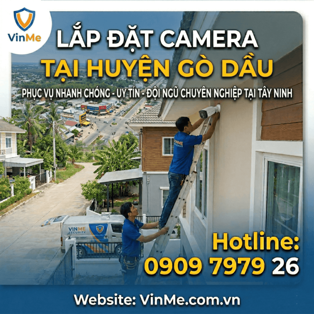 công ty lắp đặt camera huyện Gò Dầu uy tín