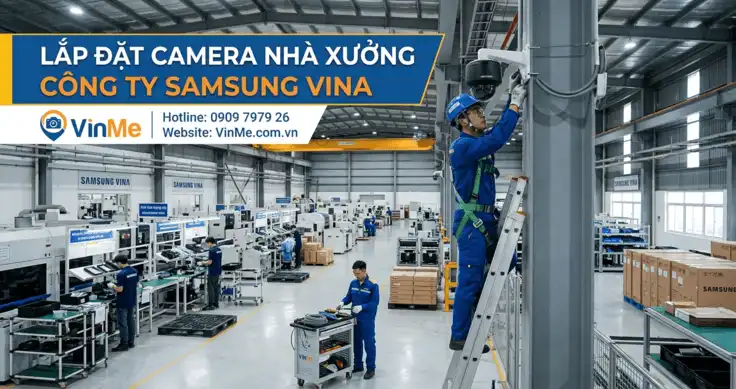 giải pháp lắp đặt camera cho nhà xưởng công ty sam sung vina