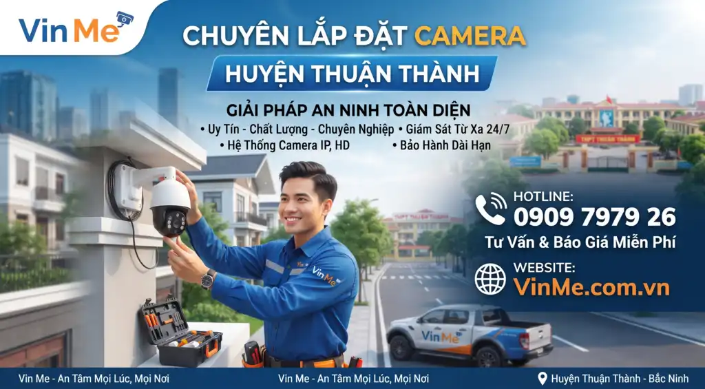 công ty lắp đặt camera huyện thuận thành uy tín