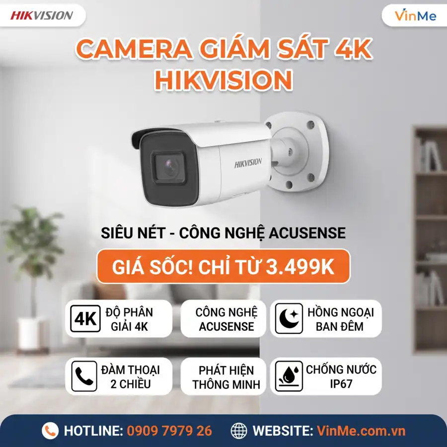 camera giám sát 4k giá rẻ