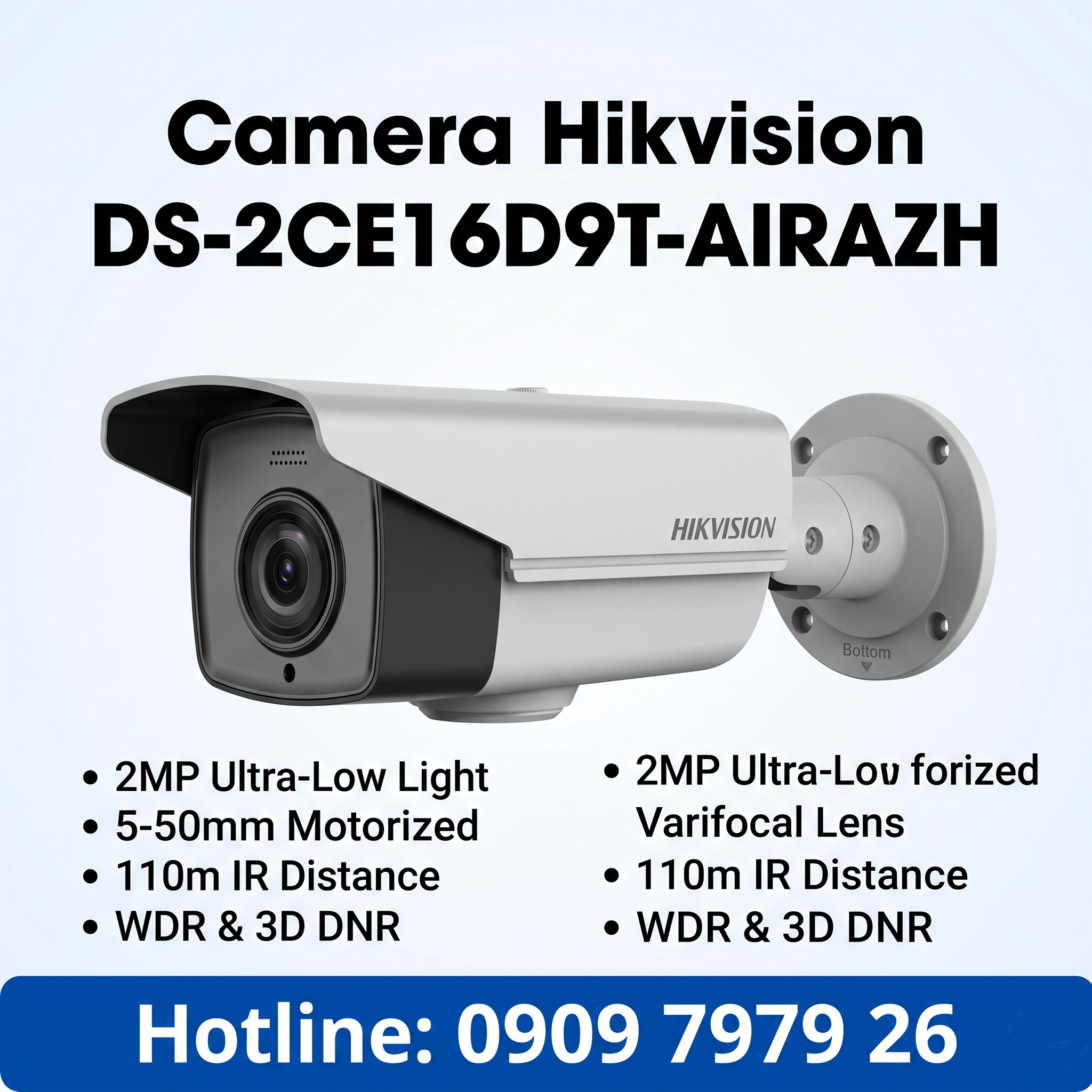 Camera Hikvision DS-2CE16D9T-AIRAZH