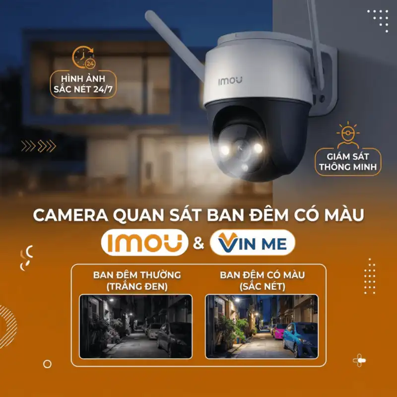 Camera quan sát ban đêm có màu giá rẻ