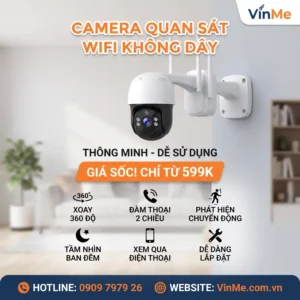 Camera quan sát wifi không dây giá rẻ