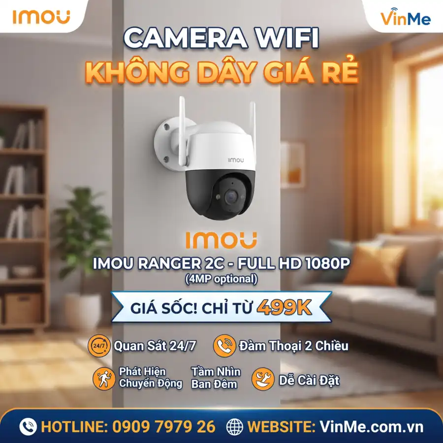 camera wifi không dây giá rẻ