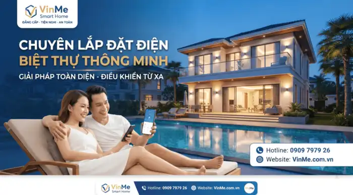 chuyên lắp đặt điện biệt thự thông minh trọn gói