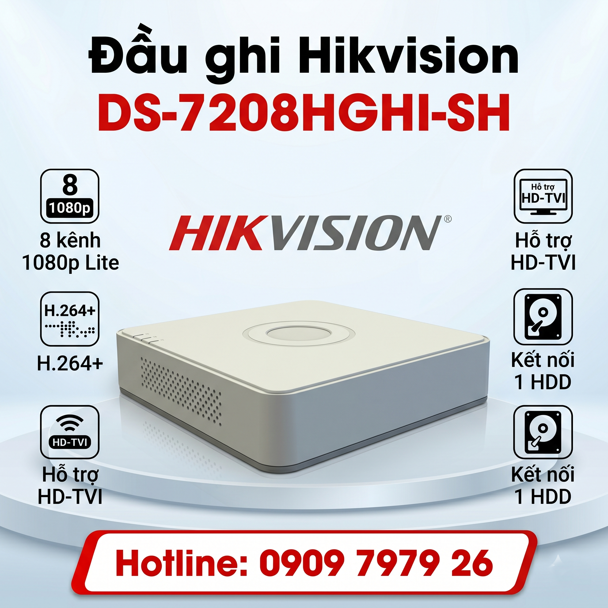 đầu ghi hình hikvision ds-7208hghi-sh