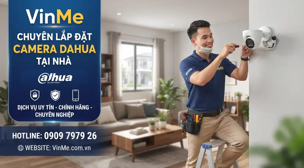 Dịch vụ lắp camera dahua tại nhà giá rẻ
