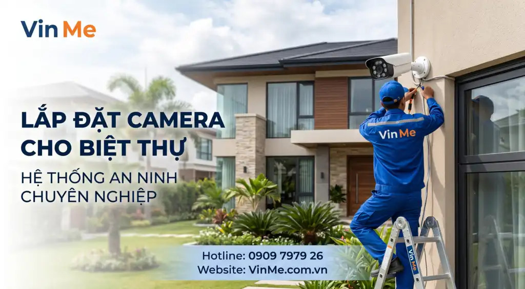 Công ty thi công lắp đặt camera cho biệt thự chuyên nghiệp