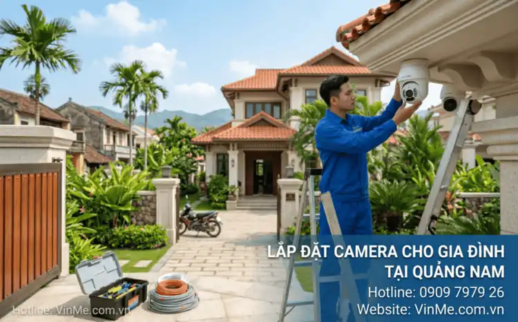Lắp đặt camera cho gia đình tại quảng nam giá rẻ
