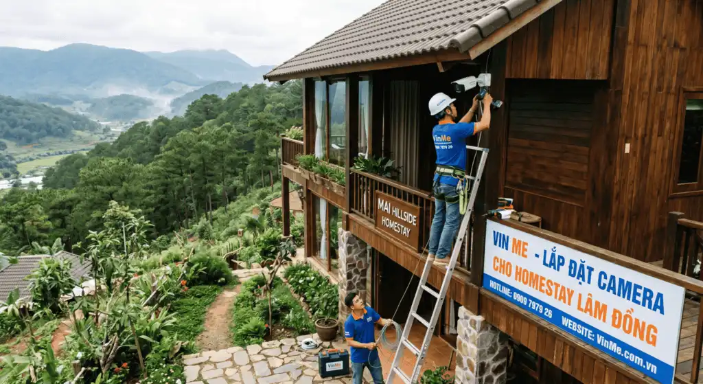 Chuyên lắp đặt camera cho homestay tại lâm đồng