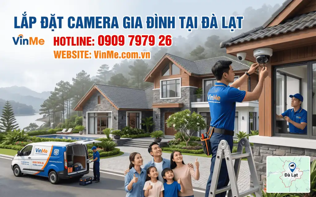 lắp đặt camera gia đình đà lạt giá rẻ