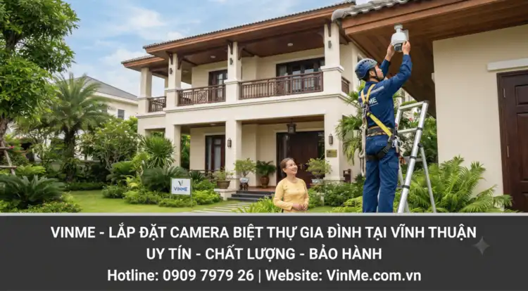 lắp đặt camera biệt thự gia đình huyện Vĩnh Thuận giá rẻ