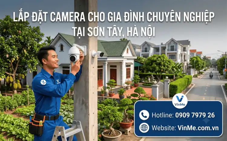 lắp đặt camera gia đình sơn tây giá rẻ