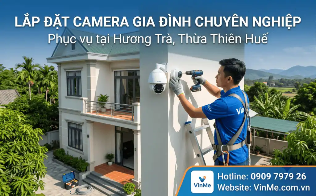 lắp đặt camera gia đình tại Hương Trà giá rẻ