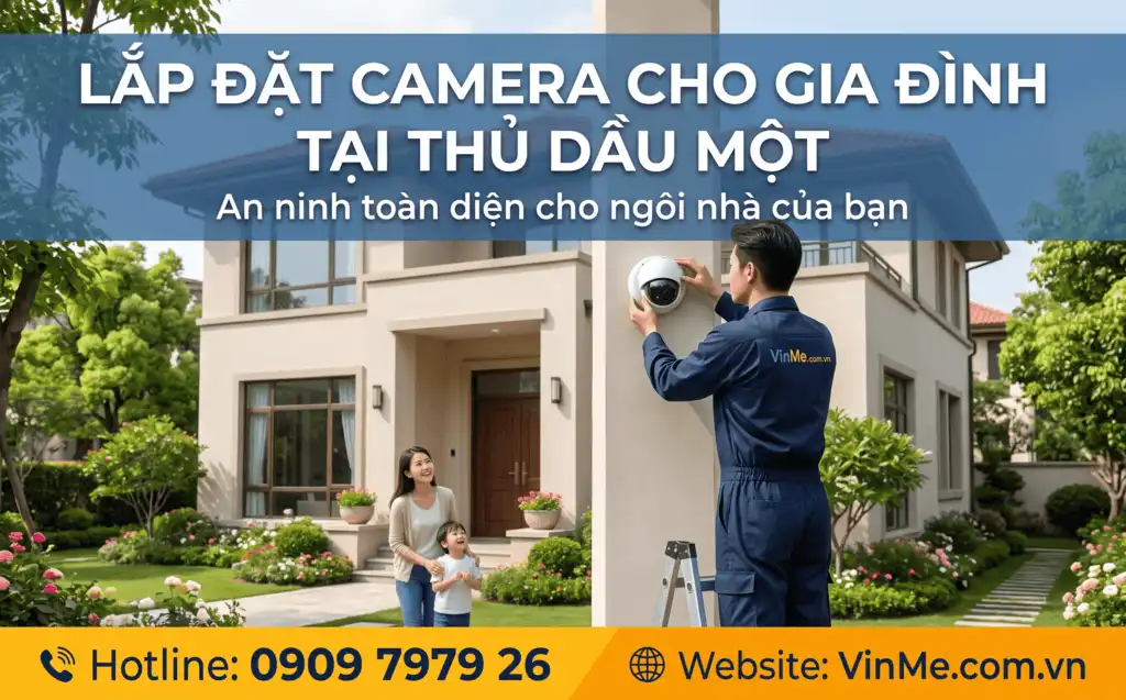 Lắp đặt camera cho gia đình thủ dầu một giá rẻ