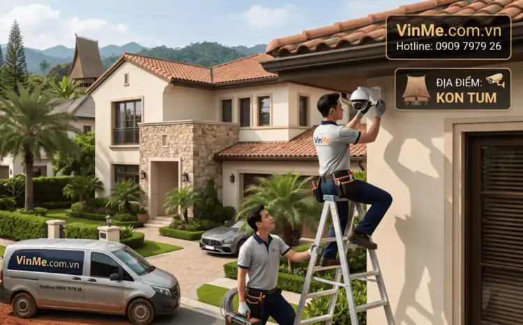 lắp đặt camera giám sát gia đình kon tum giá rẻ