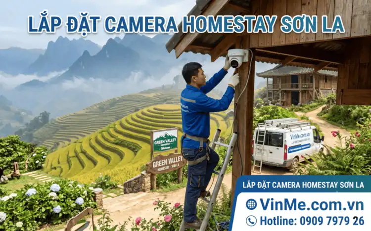 chuyên lắp đặt camera homestay sơn la