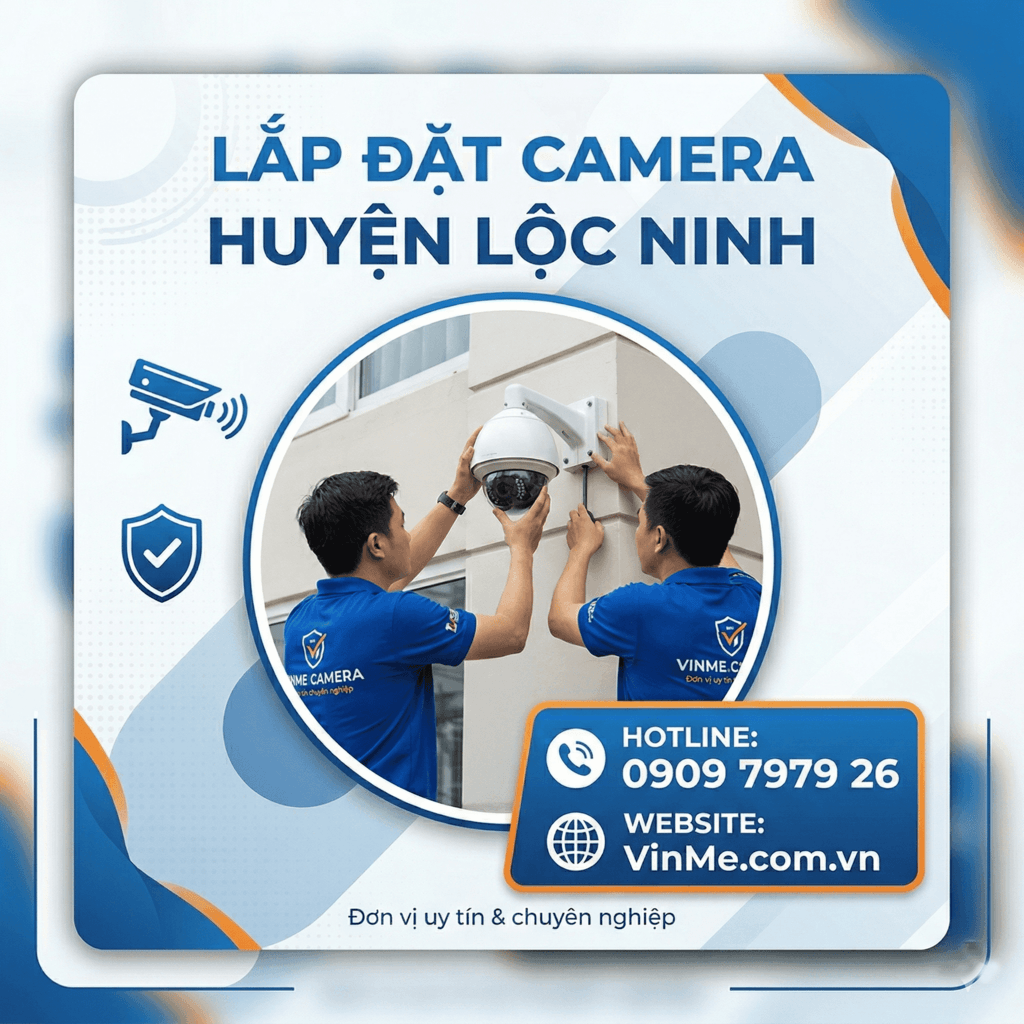 Công ty lắp đặt camera huyện lộc ninh uy tín nhất
