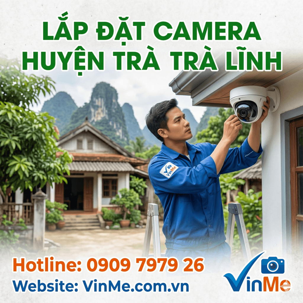 Công ty lắp đặt camera huyện Trà Lĩnh chuyên nghiệp