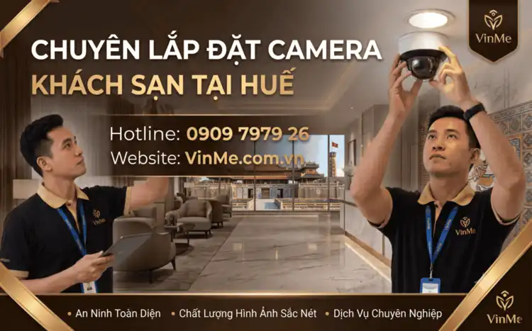chuyên lắp đặt camera khách sạn huế