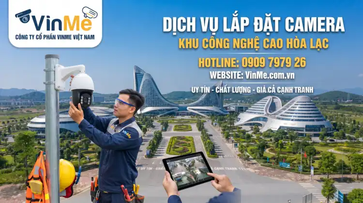 lắp đặt camera khu công nghệ cao hòa lạc hà tây