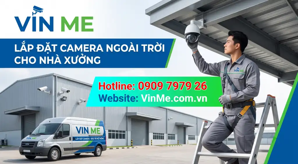 chuyên lắp đặt camera ngoài trời cho nhà xưởng