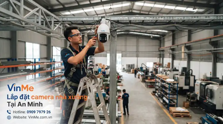 chuyên lắp đặt camera nhà xưởng tại An Minh
