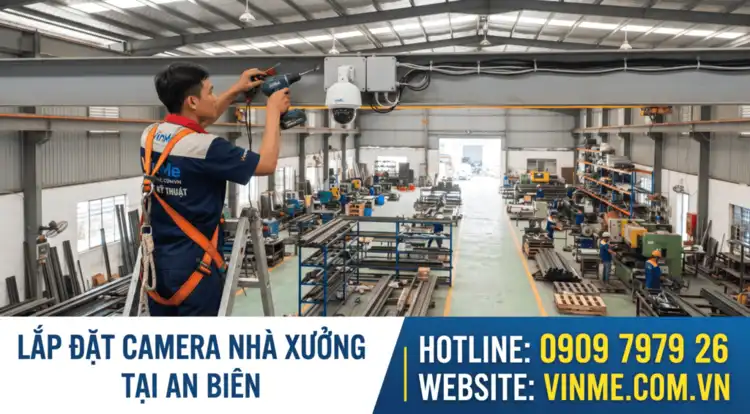 chuyên lắp đặt camera nhà xưởng tại An Biên