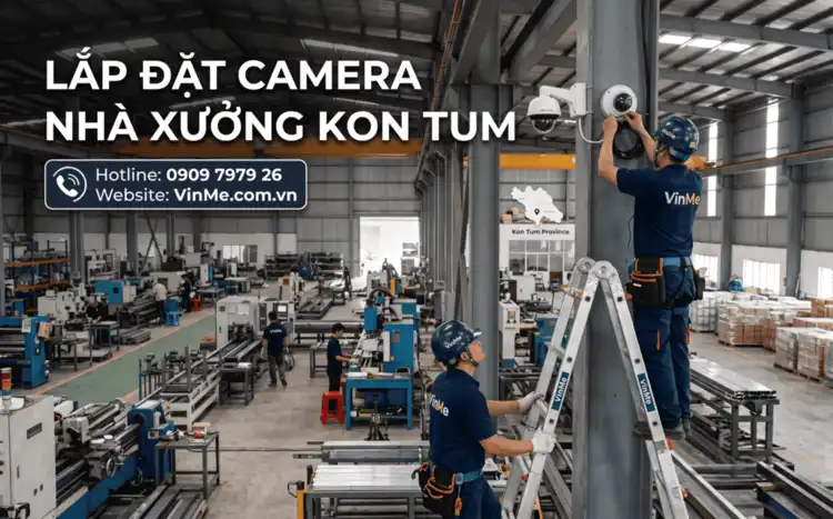 chuyên lắp đặt camera nhà xưởng tại kon tum