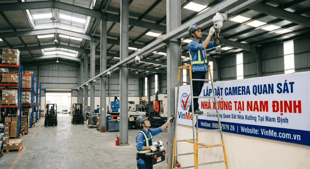 chuyên lắp đặt camera quan sát nhà xưởng nam định