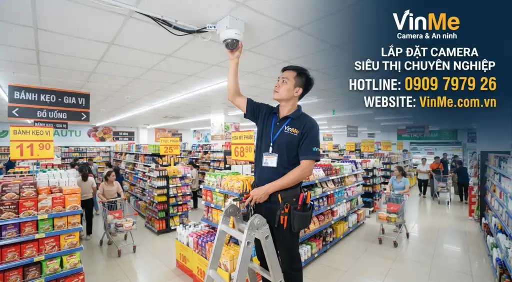 lắp đặt camera siêu thị bigc uy tín