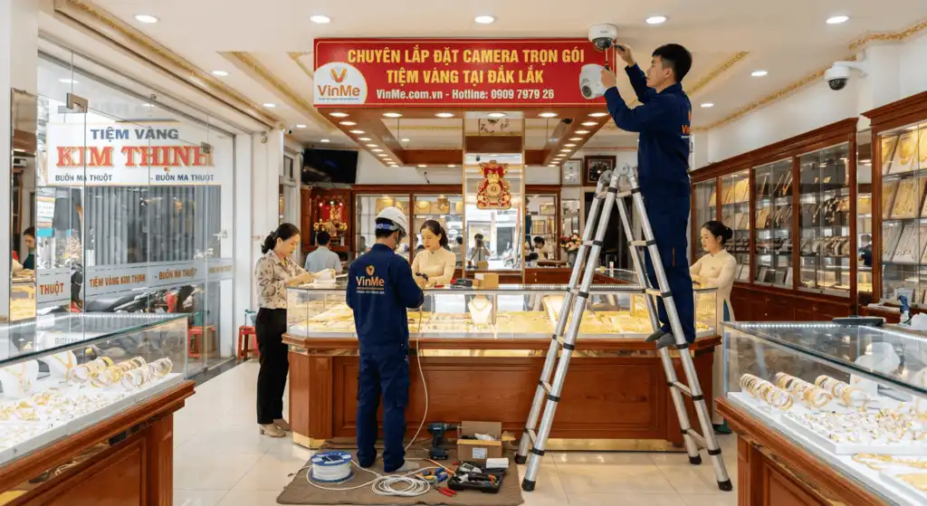 Lắp đặt camera tiệm vàng daklak chuyên nghiệp