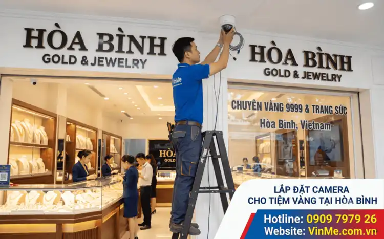 Lắp đặt camera tiệm vàng tại hòa bình chuyên nghiệp