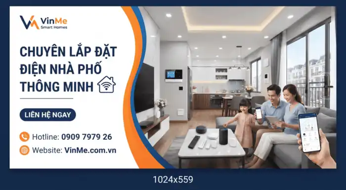 Lắp đặt điện nhà phố thông minh giá rẻ