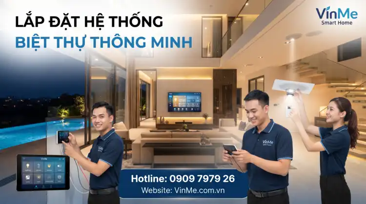 chuyên lắp đặt hệ thống biệt thự thông minh trọn gói