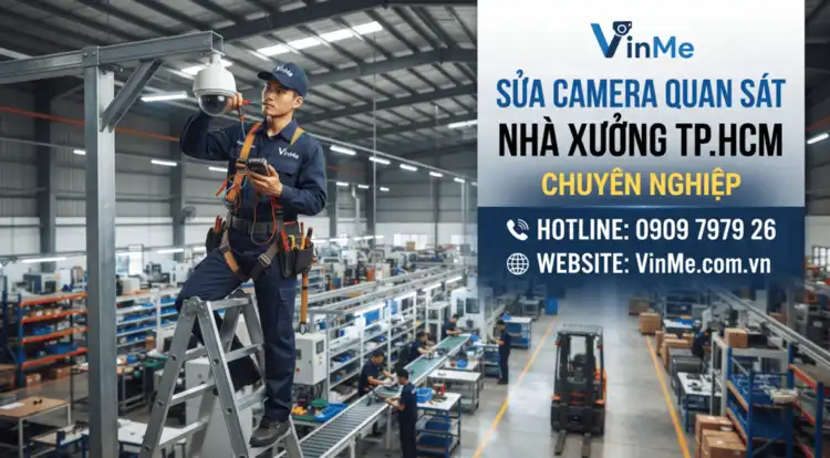 chuyên dịch vụ sửa chữa camera quan sát nhà xưởng tại tphcm