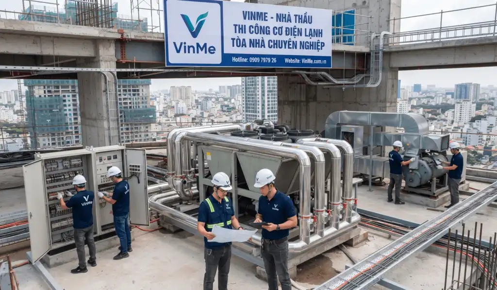 Nhà thầu thi công cơ điện lạnh chuyên nghiệp