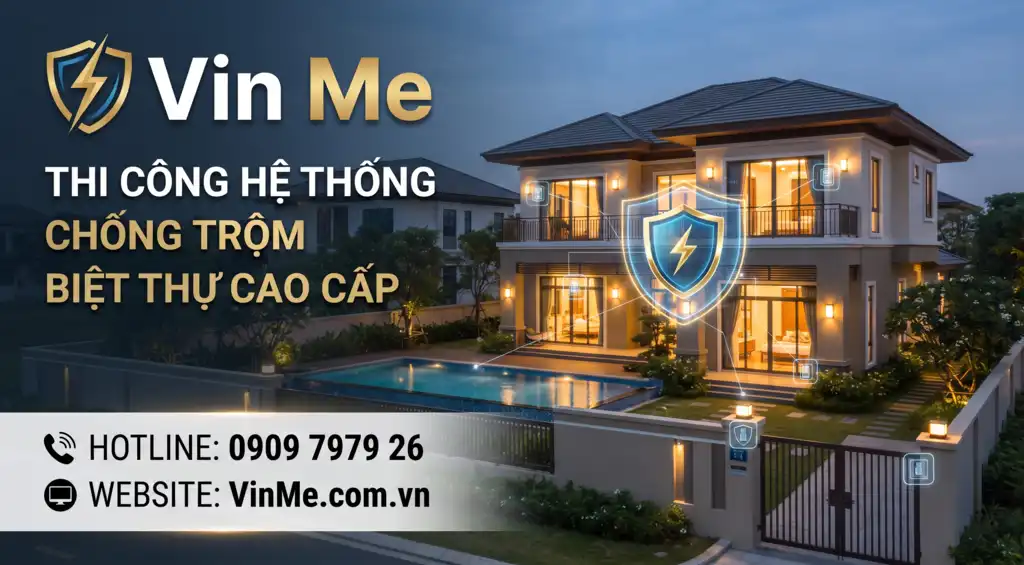 chuyên thi công hệ thống chống trộm biệt thự cao cấp