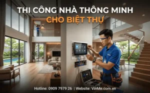 Chuyên thi công nhà thông minh hiện đại giá rẻ cho biệt thự