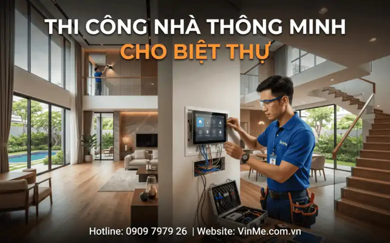 Chuyên thi công nhà thông minh hiện đại giá rẻ cho biệt thự