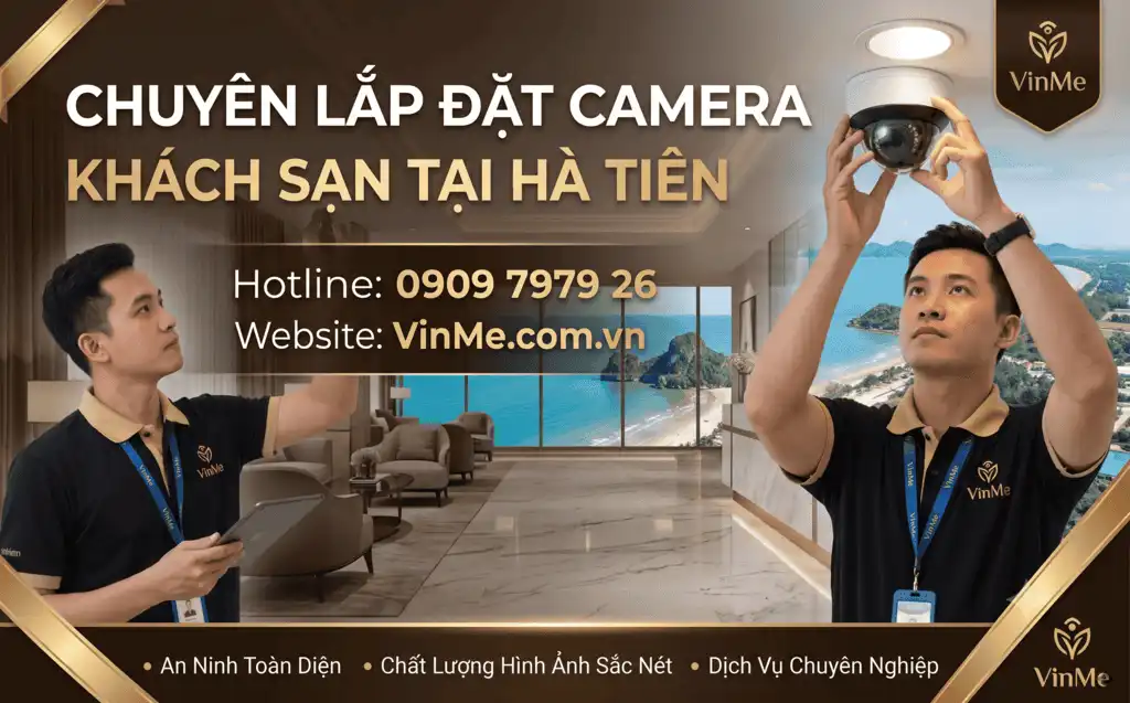 chuyên lắp đặt camera khách sạn hà tiên