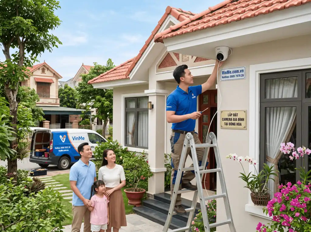 lắp đặt camera gia đình đông hòa giá rẻ