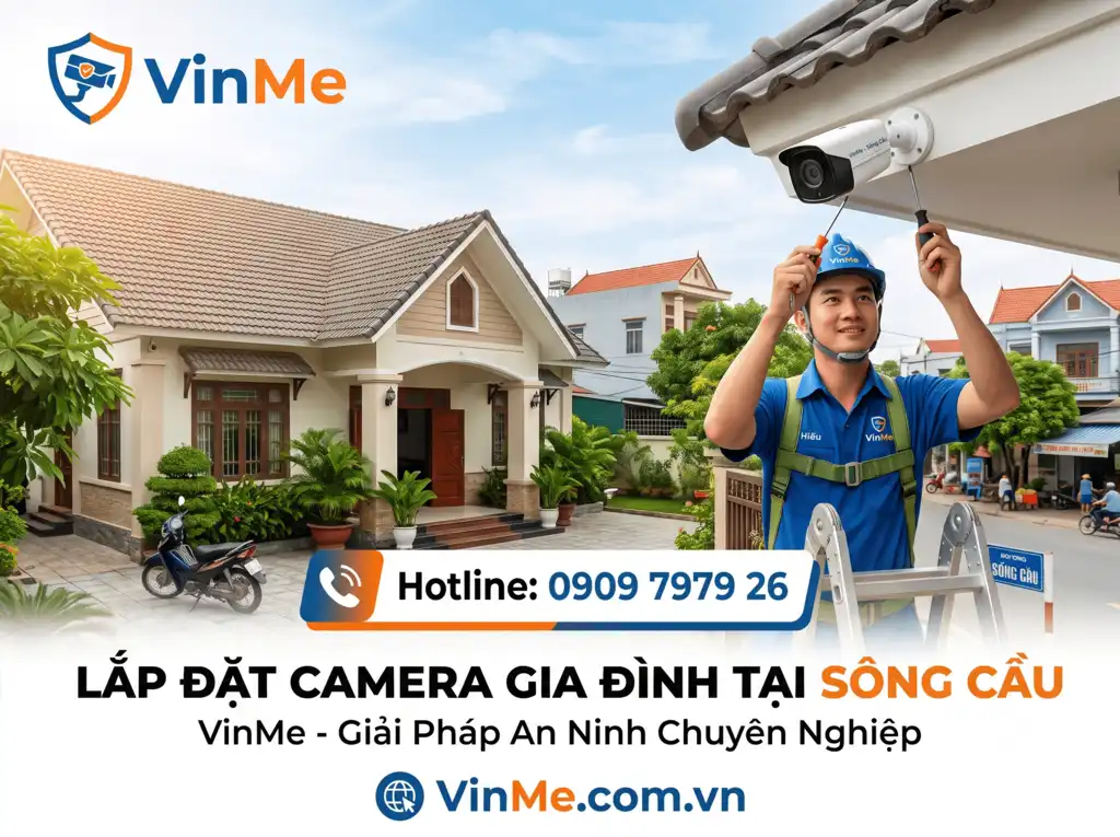 lắp đặt camera gia đình sông cầu giá rẻ
