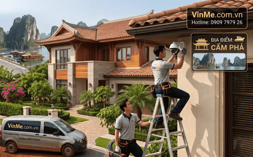 lắp đặt camera gia đình tại cẩm phả giá rẻ