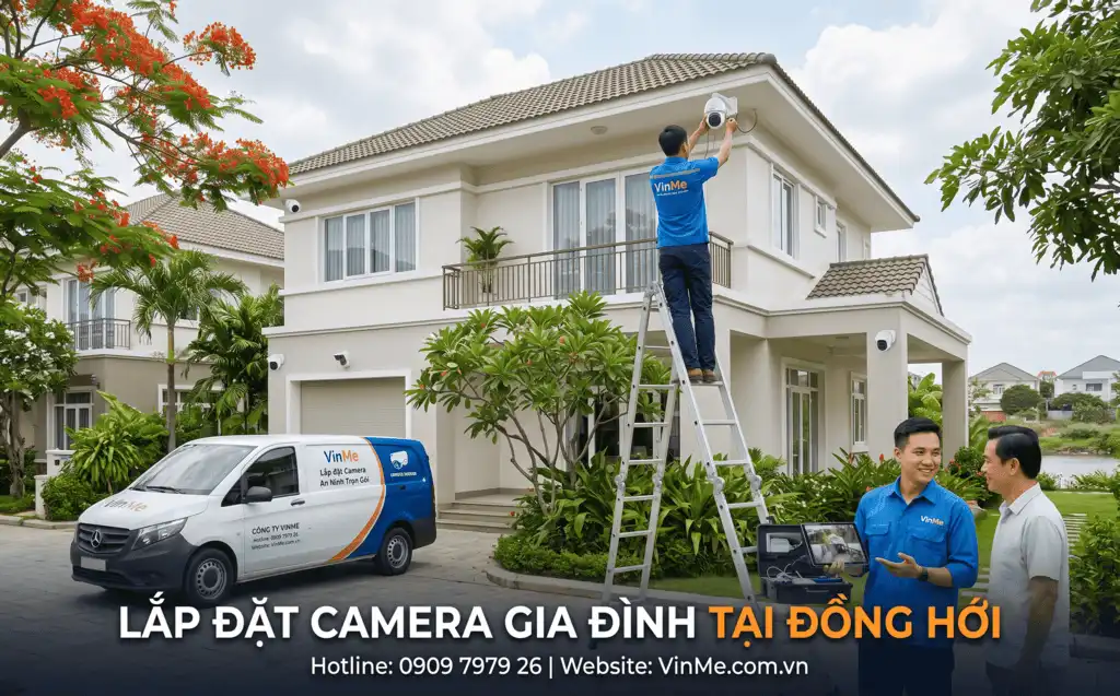 Chuyên lắp đặt camera gia đình tại đồng hới