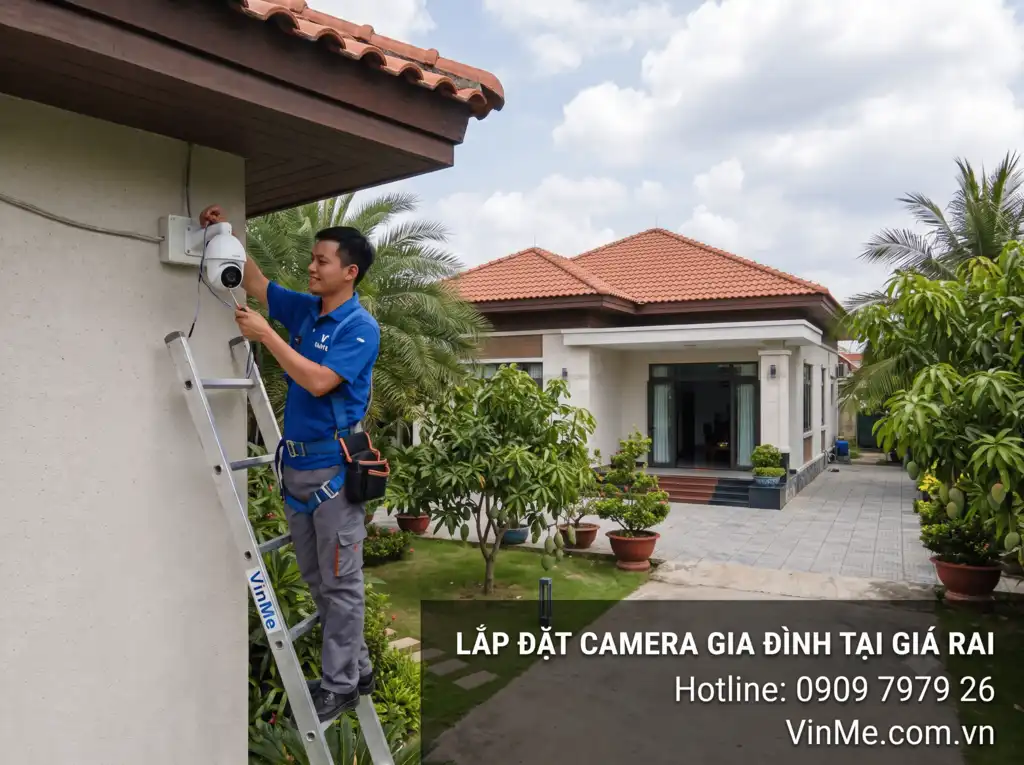 lắp đặt camera gia đình tại Giá Rai giá rẻ