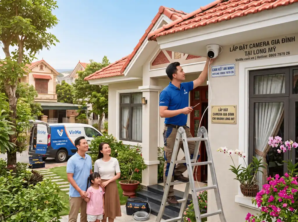 lắp đặt camera gia đình tại Long Mỹ giá rẻ